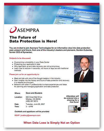 Asempra Web Invite