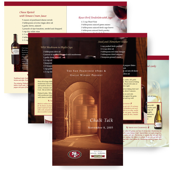 Gallo Chalk Talk Brochure Design by Christine Arthur