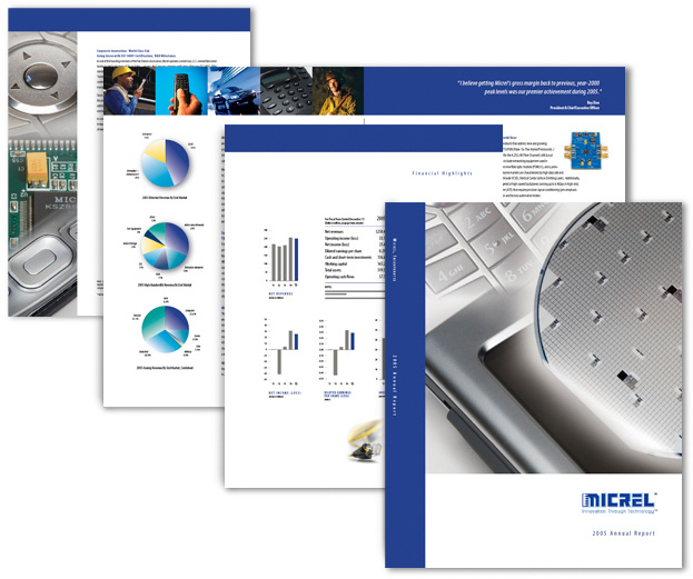 Micrel 2005 Annual Report Design by Christine Arthur
