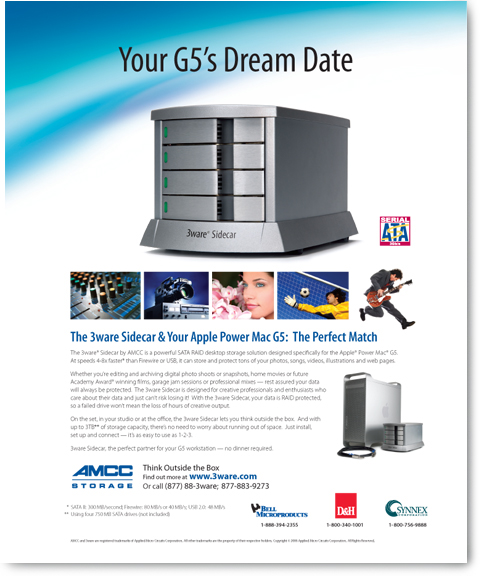 3ware Sidecar Advertising