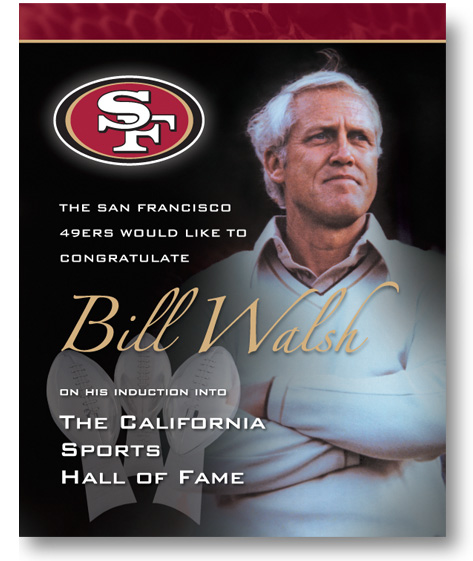 Bill Walsh Ad by Christine Arthur Design