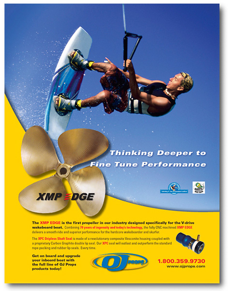 OJ Props advertising by Christine Arthur Design